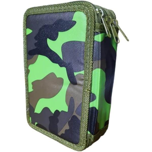 ASTUCCIO SCUOLA 3 ZIP VUOTO DI COLORE VERDE...