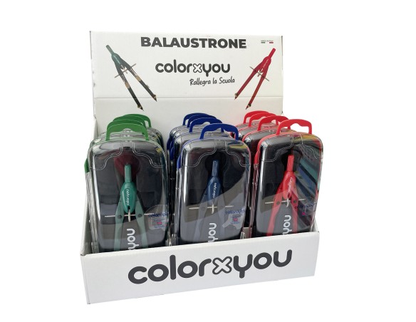 Compasso Balaustrone TopQuality Con frizione colorato salvapunta