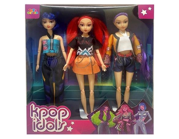 K-pop Set 3 Bambole Kpop Idols Stars Rumi Mira Zoey H 30 cm | Personaggi Anime Collezione Completa Fashion Dolls per bambne