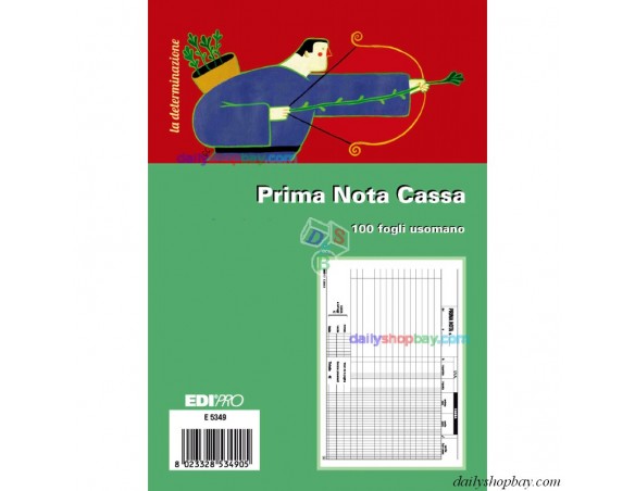 E5349A BL.PRIMA NOTA CASSA 14,8X23 50X2 AUTORIC.