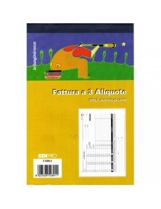 FATTURE A 3 TRE ALIQUOTE DUPLICE COPIA E 5289