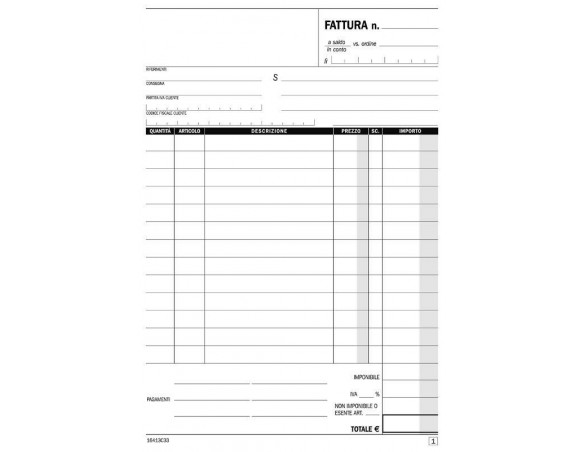 FATTURE AD UN ALIQUOTA TRIPLICE COPIA E5273 CT