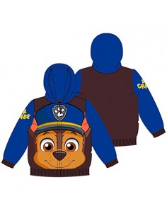 FELPA C/CAPPUCCIO 2- 8 ANNI CHASE PAW PATROL